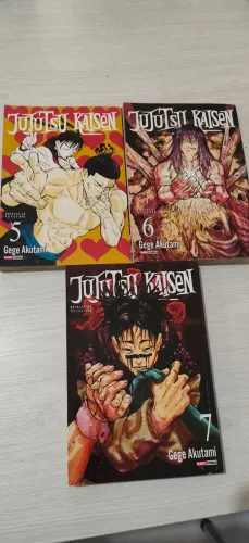 Kit mangá Jujutsu Kaisen volume 5, 6, 7