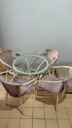 JOGO DE MESA COM 4 CADEIRAS PARA VARANDA