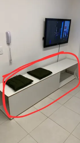 Banco em MDF branco (ou peças para outro uso)