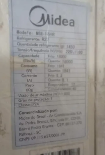 Vendo ar condicionado 18.000 BTUs usado
