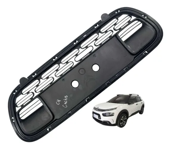 Grade Central Parachoque Citroen C4 Cactus 2019 2020 Preto Ambos Lados.Original