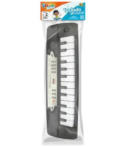 Teclado Musical Infantil Preto - SHOW MUSIC