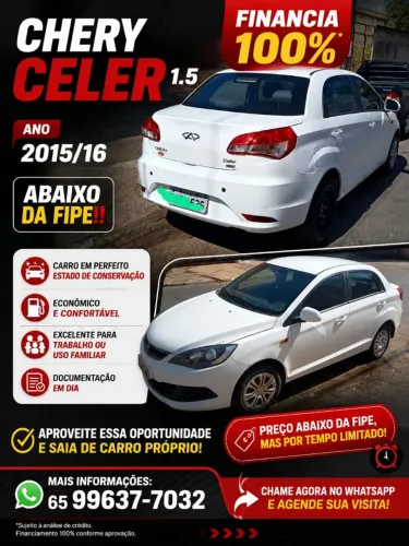 Chery Celer Sedan 1.5 16V Flex 5P 2016