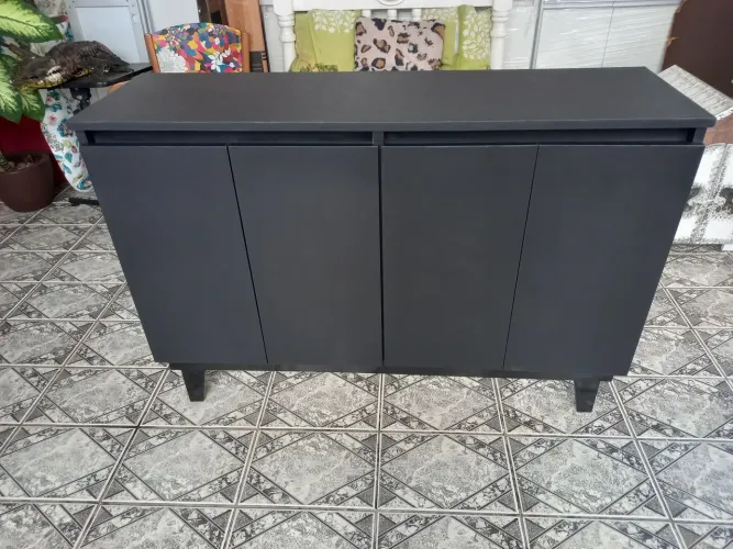 Armário preto fosco novo 