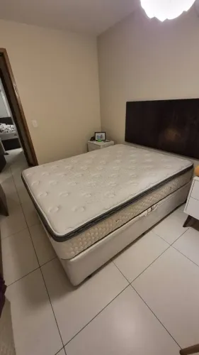 Cama box baú casal + colchão MGA Moscou