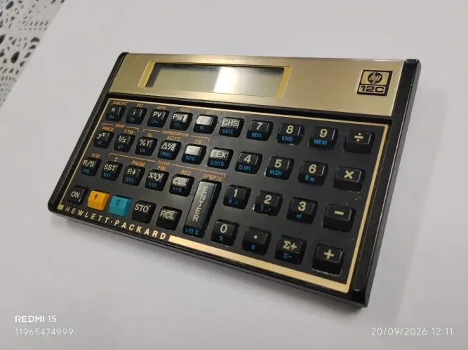 Calculadora hp 12c ( defeito p/ conserto)