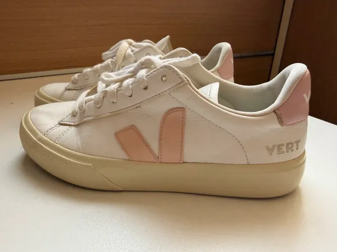 Tênis Vert Feminino (Branco/Rosa) Tam. 35