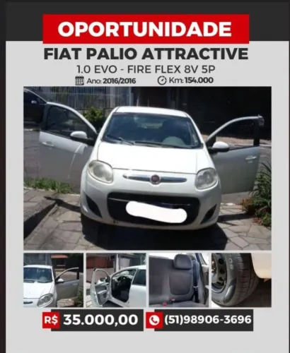 Fiat Palio Attractive 1.0 EVO Fire Flex 8V 5P 2016