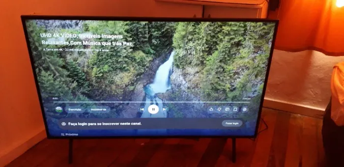 Sansung smart tv UHD 4K un50ru7100 tela treme um pouco