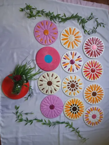 Quadros de parede de gesso, várias cores