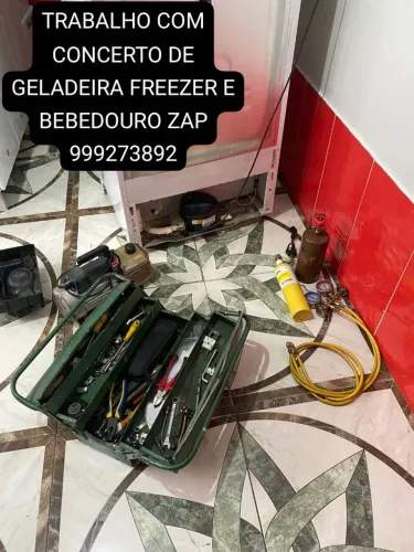 Vendo serviço de refrigeração e geladeira e bebedouro e freezer$50