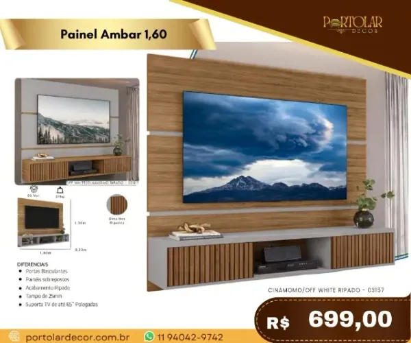 Painel Ambar 1,60 a pronta entrega