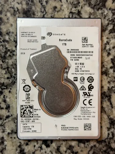 HD Seagate para notebook 1TB