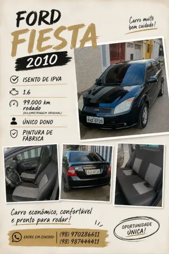 Ford Fiesta Sed. 1.6 8V Flex 4P 2010