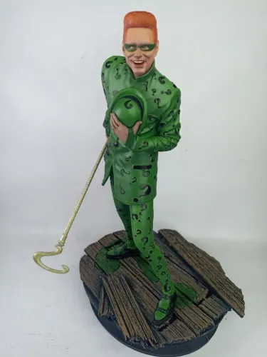 Escultura 3D Charada (The Riddler) - DC Comics