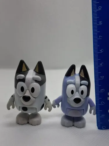 Bonecos colecionaveis Bluey e seus amigos miniaturas