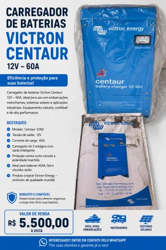 Carregador de Baterias Victron Energy Centaur 12V 60A