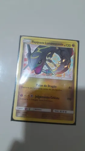Carta pokémon Rayquaza luminescência original 56/73