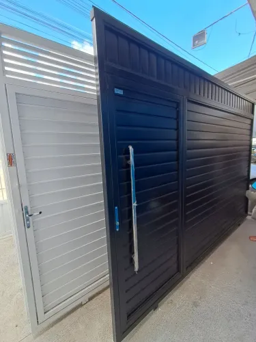 PORTÃO DE CORRER 3,50 X 2,40 COR PRETA