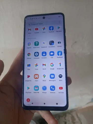 Motorola g60 128g armazenamento tela com rachaduras