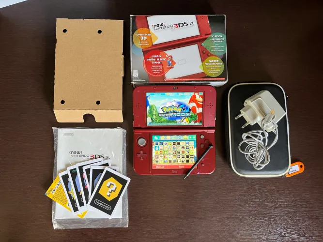 New Nintendo 3DS XL Desbloqueado + Tela IPS + 32GB + Caixa Completa