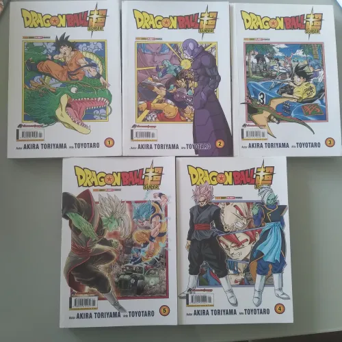 Mangás de Dragon Ball super- Vol 1 ao 5 ( bom estado ) - não vendo avulso 