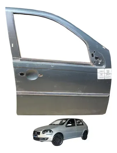 Porta Dianteira Direita Fiat Palio Elx 1.4 2008 A 2014 Dianteira Direita Cinza