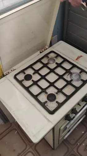 Fogão 4 bocas samer SL antigo 