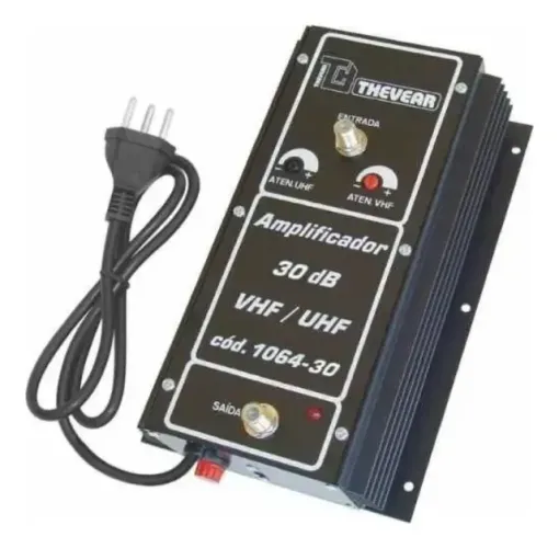 Amplificador Thevear Antena Coletiva Aptos 30db 106430 Hdtv PretoAmplificador Thevear Ante