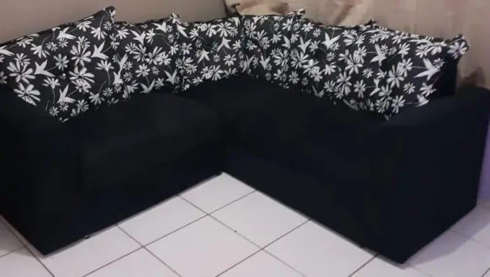 sofa canto belo multicolorido