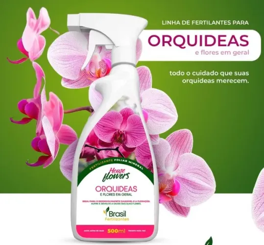 Fertilizante Para Orquídeas, Suculentas e Flores em Geral - Pronto Uso 500ml