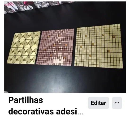 Partilhas decorativas adesivas no tamanho de 30×30 