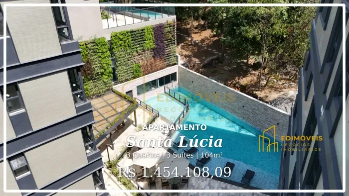 Apartamento em Santa Lúcia: Design Sofisticado e Áreas de Lazer Incríveis