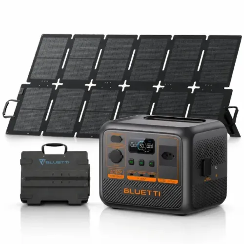 Kit Estação de Energia Gerador Solar BLUETTI AC50P 700W 504Wh + Painel Solar Portátil 220W