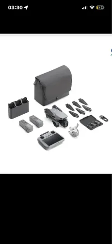 Drone DJI Air 3S Fly More Combo, versão completa, controle DJI RC 2 Anatel