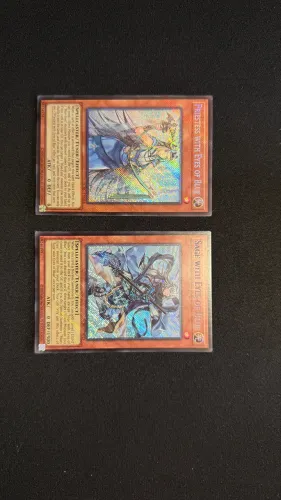 Priestess / Sage White Eyes of Blue - Yugioh - Sacerdotisa e Sábio com Azul nos Olhos