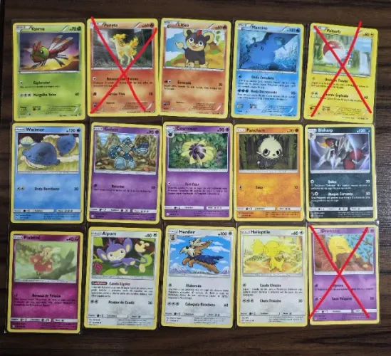 ESCOLHA SUAS CARTAS: Pokemon TCG Pacote c/ 50 cartas de edições 2016-2019
