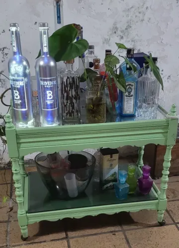 Barzinho para Bebidas Vintage