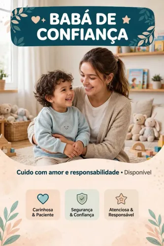 babá, disponível.