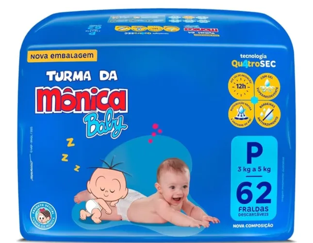 Fraldas turma da Mônica p