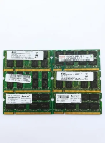LOTE 6 MEMÓRIAS SODIMM PC2/DDR2 2GB