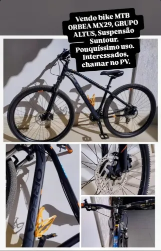Bicicleta MTB Orbea MX 29 - Grupo Shimano Altus 24V - Freios Hidráulicos - Tam 17