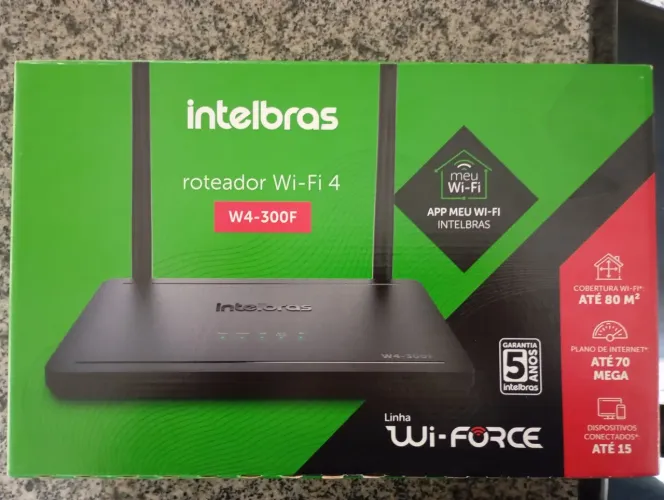 Roteador w4 300f Intelbras