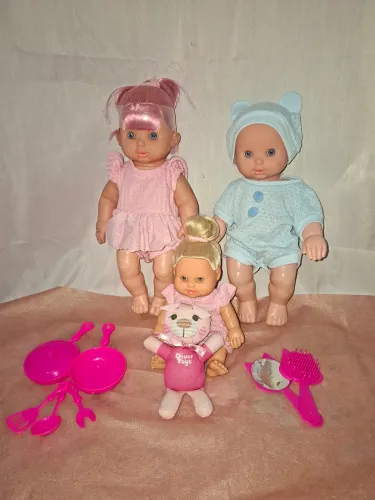 Kit 3 Bonecas Pequenas