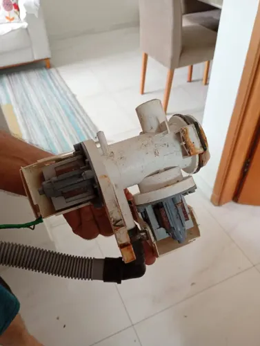 Bomba de drenagem máquina lava e seca samsung