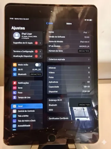 IPAD MINI 4 - WIFI - 128GB