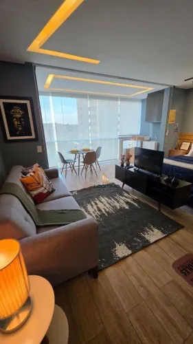 Apartamento para locação no Morumbi com varanda ampla, 1 vaga, armários planejados e lazer