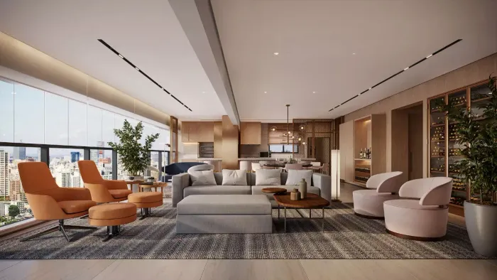 Apartamento para venda em Perdizes com 3 quartos, sendo 3 suítes, 171m²