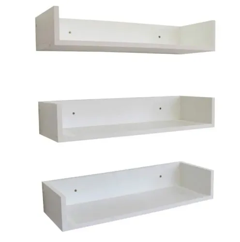 Kit prateleira mdf branco