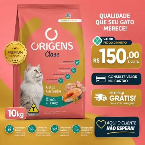 Ração origens gato 10kg